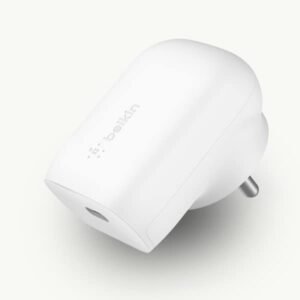 Belkin 30W USB-C Wall Charger with PPS | PD 3.0, Fast Charging - iPhone 17, Air, Pro, Pro Max, Samsung Galaxy S25, iPad, AirPods, Google Pixel 10