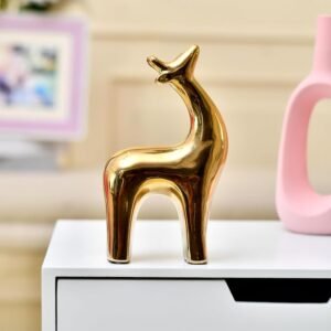 Amazon Basics Golden Deer of Fortune & Grace | A Sleek Representation of Wealth & Prosperity